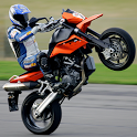 Racing moto: Modified motobike icon