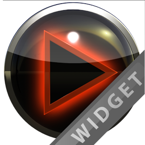 Poweramp Widget Orange Glow.apk 2.08-build-208