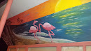 Flamingo Mural