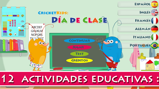 Captura de pantalla de la aplicacion Android Cricket Kids: School Day