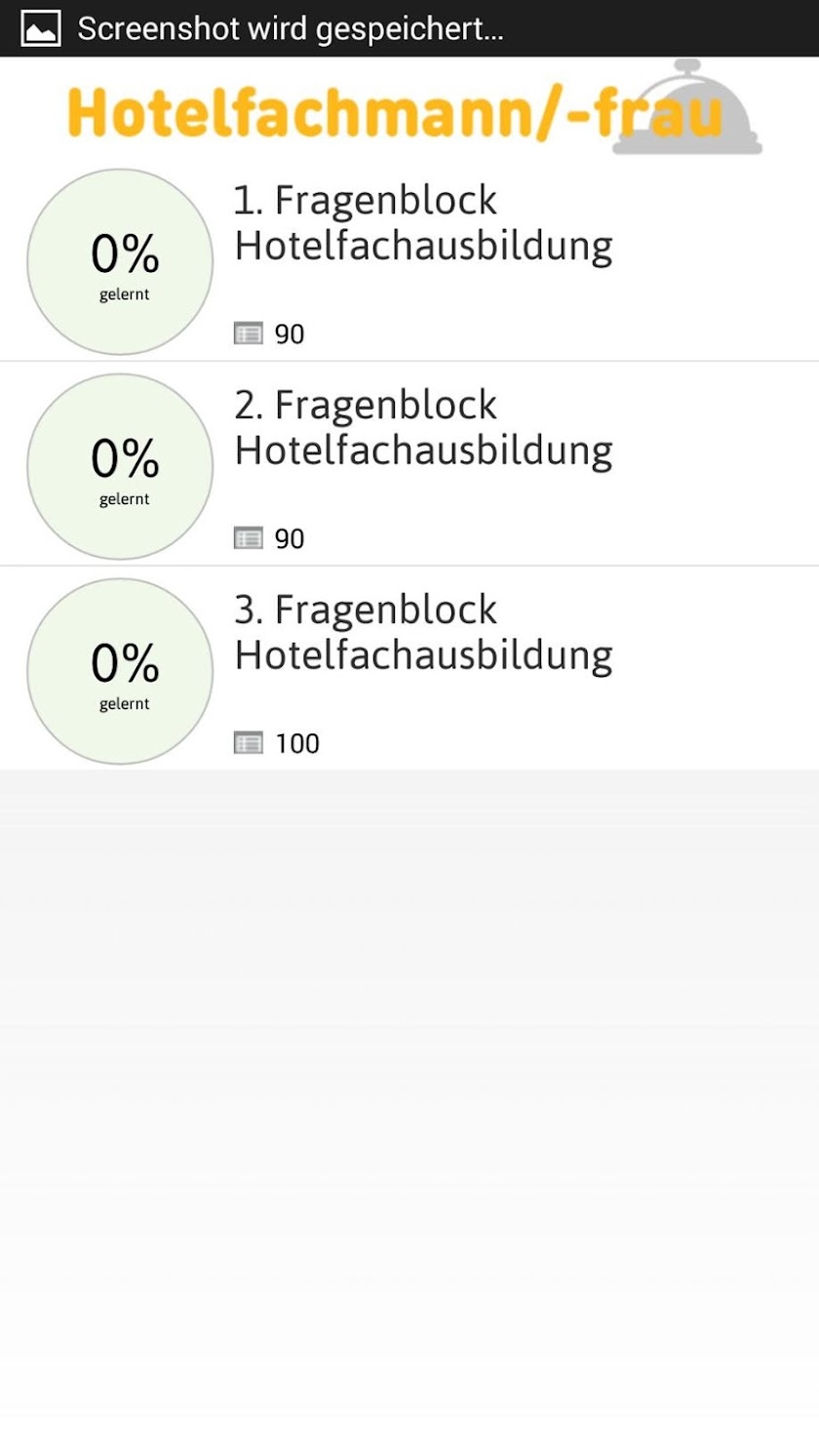 Hotelfachmann Prüfung Screen 2