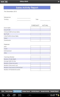 Free Sales Activity Report APK for PC