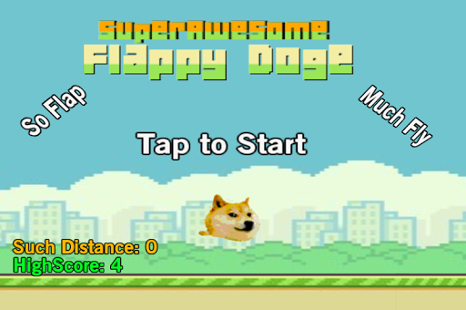 【免費休閒App】SuperAwesome Flappy Doge-APP點子