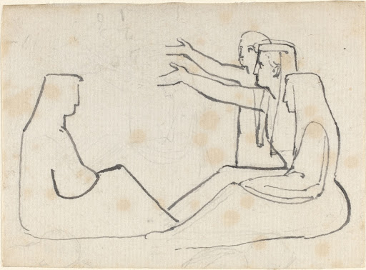Four Seated Figures