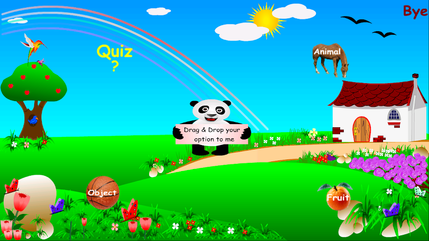 Kids Learning Animals Fruits. Screen 1
