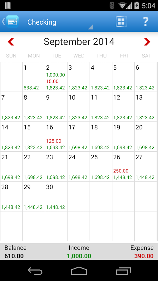 Expense Manager - screenshot