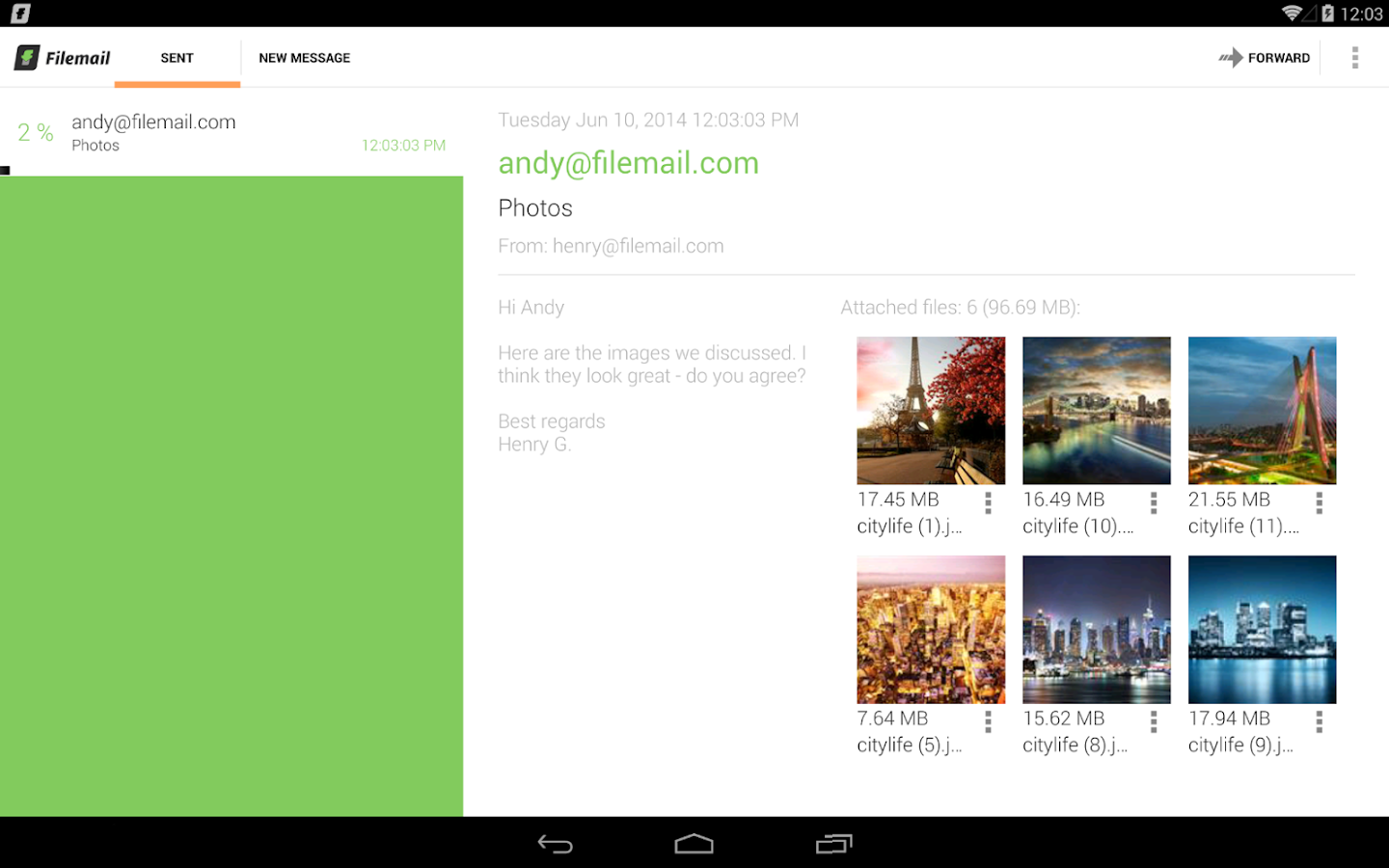 Filemail Send large files Android Apps on Google Play