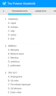 Tespotensiakademik Contoh Soal Tpa Matematika Dan