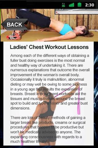 Ladies' Chest Workout Lessons