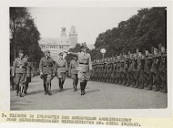 Inspectie van de Duitse Reichsarbeitsdienst, opgesteld op het Museumplein