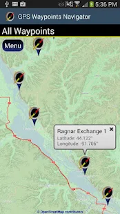 GPS Navigator Waypoints - screenshot thumbnail