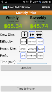 Lawn Care Estimator (Business) Business app for Android Preview 1