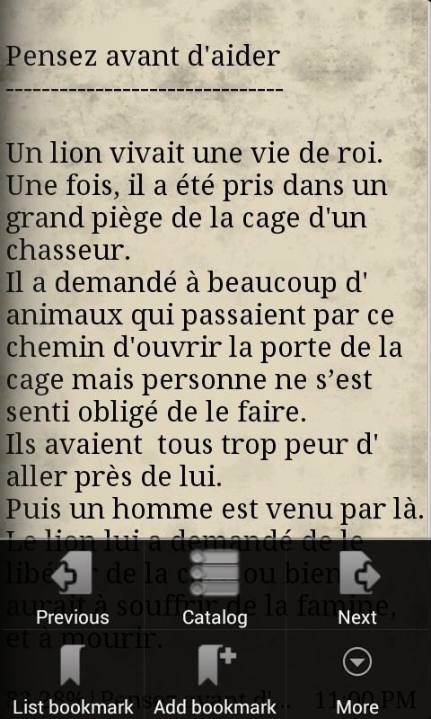 Learn French by Story Book V3 Screen 3
