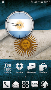 Argentina Analog Clock Widget screenshot 1