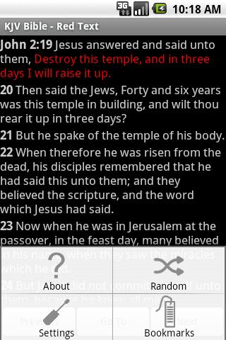 KJV Bible - Red Text Screen 3
