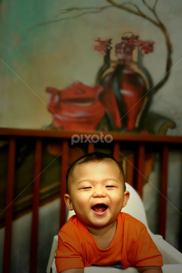 laughing all day by Purnomo Sidhi - Babies & Children Child Portraits