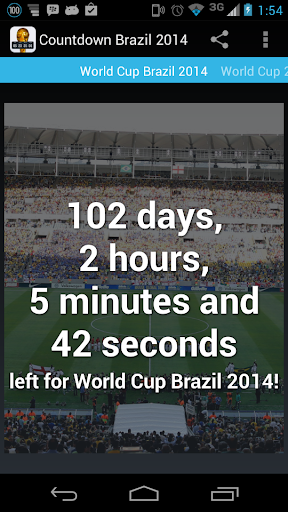 【免費運動App】Countdown World Cup 2014-APP點子