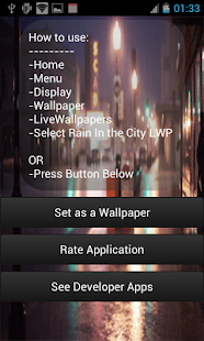 Free Rain In The City APK for PC