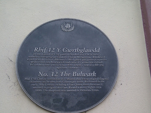 No 12 The Bulwark Plaque