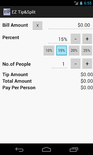 EZ Tip Split Calculator