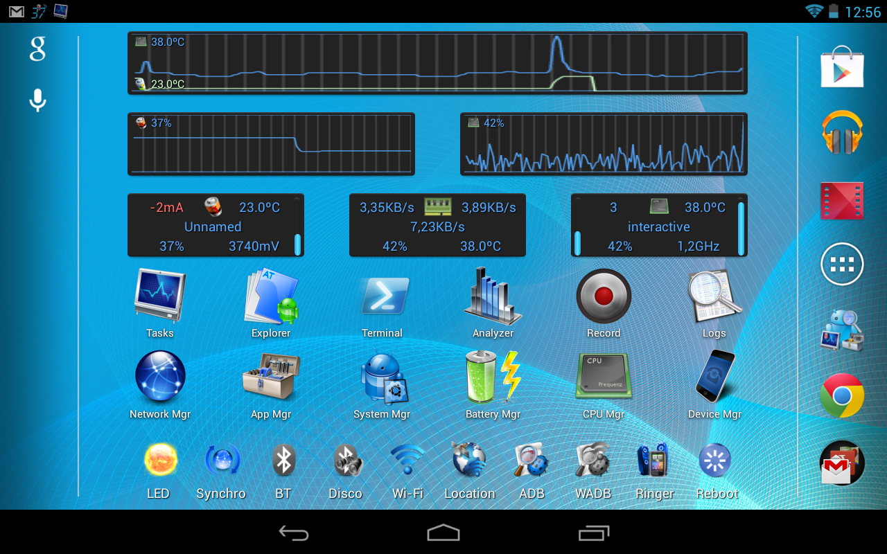 Android Tuner - screenshot