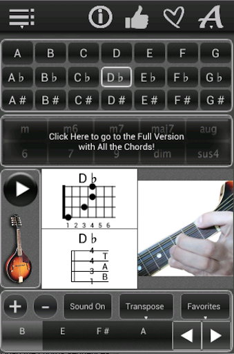 Mandolin Chords lite