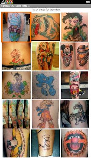 Cartoon Tattoos Designs