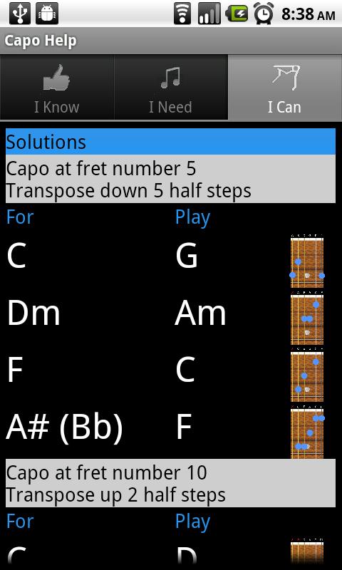 Capo Help Screen 3