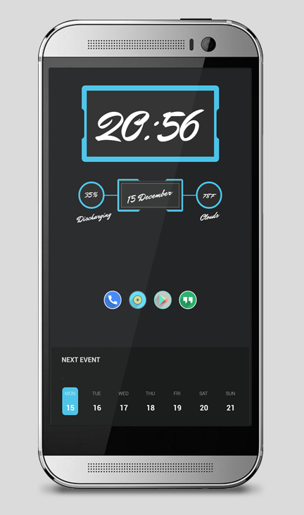 Iris For Zooper Widget Screen 1