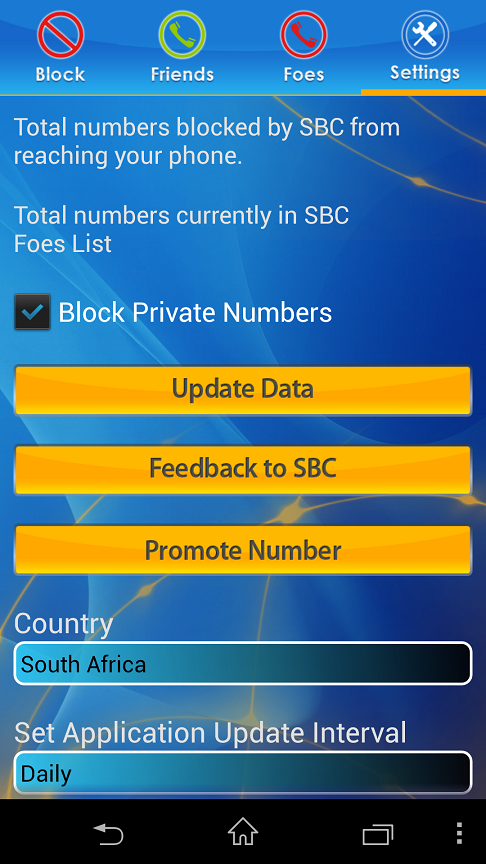Call and Text Blocker Pro Screen 3