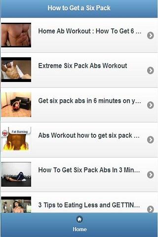 How To Get A Six Pack Video