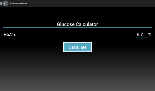 Glucose Calculator