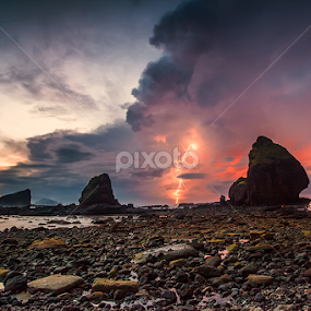 Morning Lightning by Eko Sumartopo - Landscapes Weather