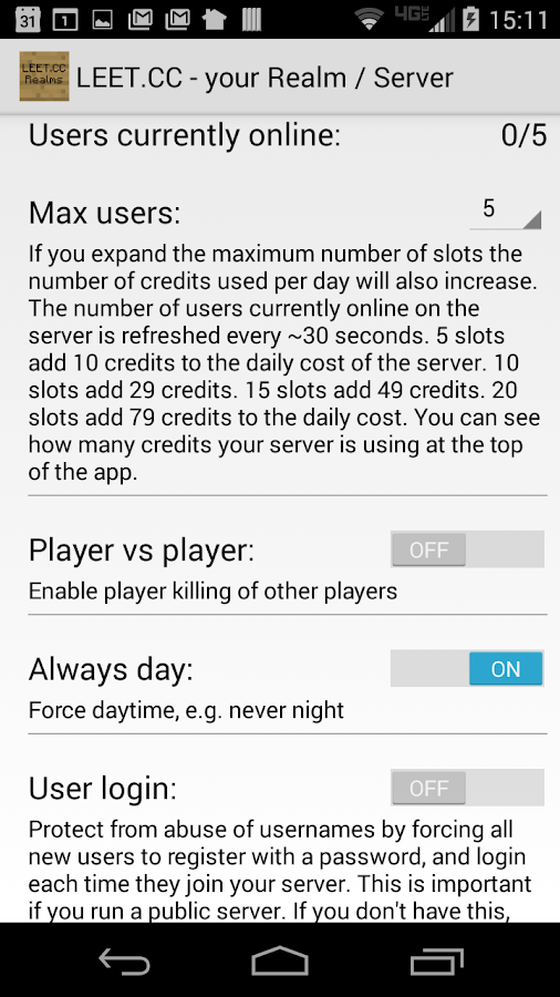 LEET Minecraft Server / Realms - Android Apps on Google Play