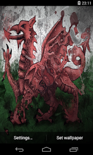 Flag of Wales Live Wallpaper - náhled