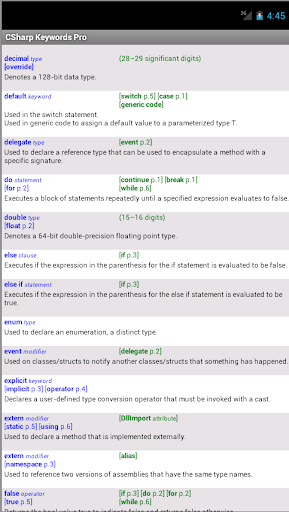 【免費書籍App】C Sharp Keywords Pro-APP點子