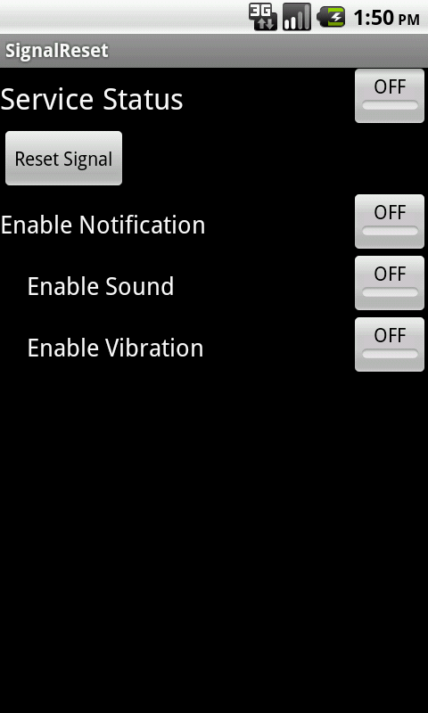 Signal Reset Donate Screen 3