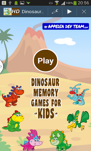 Dinosaur Memory Games for Kids