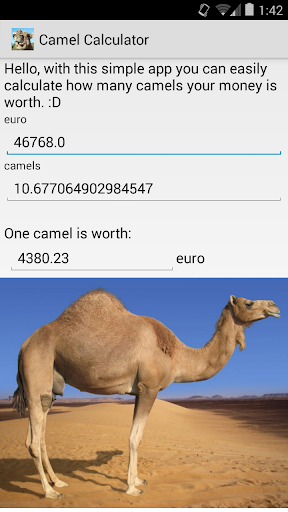 Camel calculator