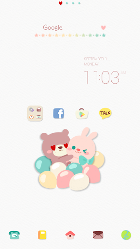 Love is dodol launcher theme