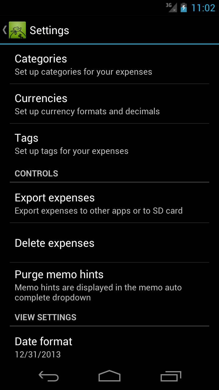 Hello Expense Donation Screen 2