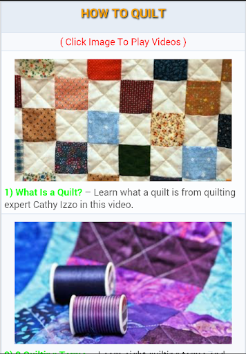 【免費生活App】How to Quilt-APP點子