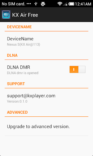 KX Air free : DLNA Receiver