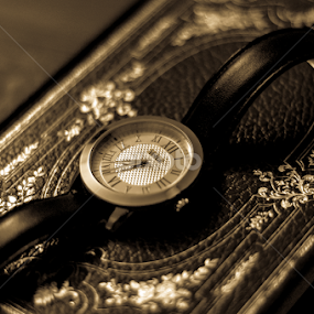 Clock and Books by Erian Andre - Artistic Objects Antiques