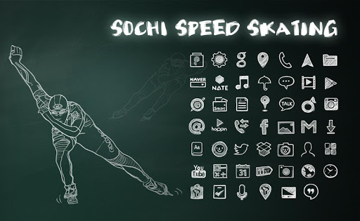 Speed skating 런처플래닛 테마
