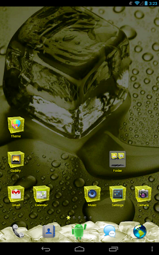 IceCubeYellow GOLauncher Theme