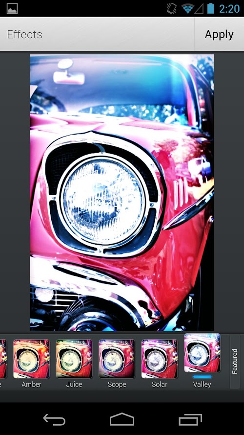 Android application Aviary Effects: Toy Camera screenshort
