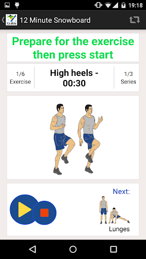 【免費健康App】12 Min Pre Snowboard Workout-APP點子