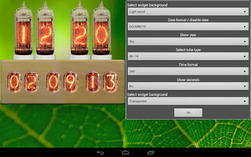 download Nixie Tube Clock Widget free