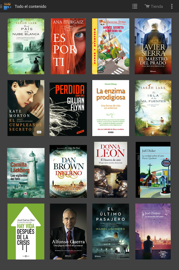   Kindle: captura de pantalla 